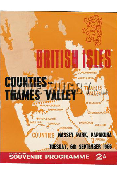 1966 Counties-Thames Valley v British Isles  Rugby Programme